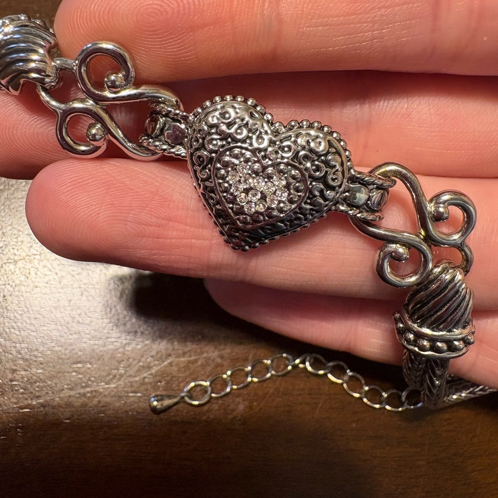 Ornate Lia Sophia “Love Dust” Silver Bracelet